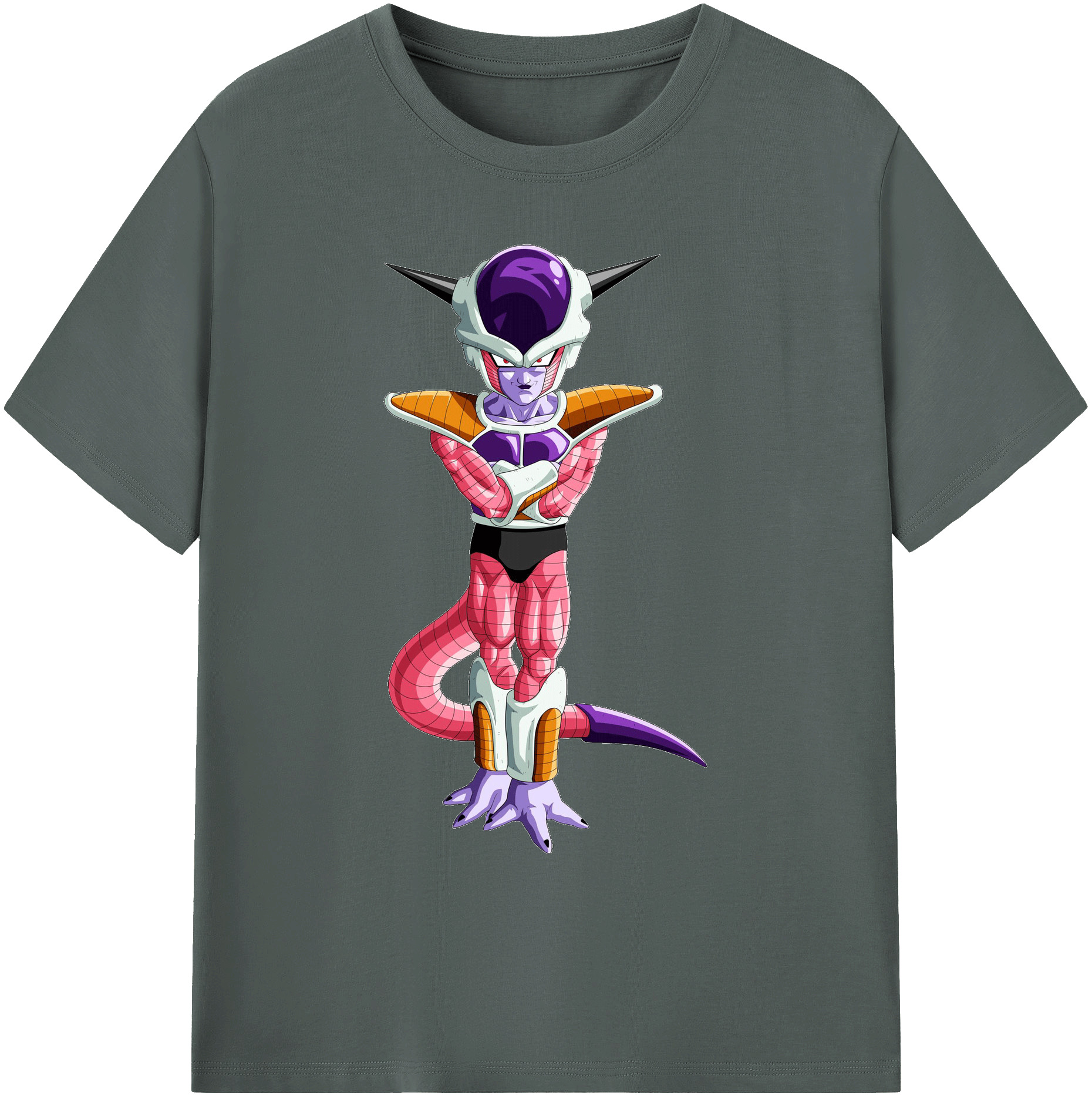（画像用） ドラゴンボール フリーザ DRAGON BALL Frieza 綿100％ メンズ半袖Tシャツ｜肌触りやわらか＆通気性